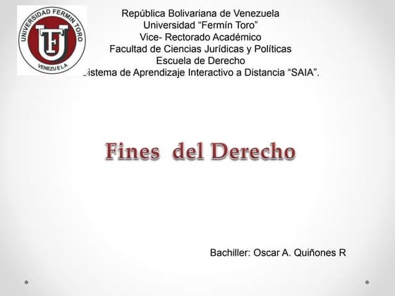 Fines del derecho