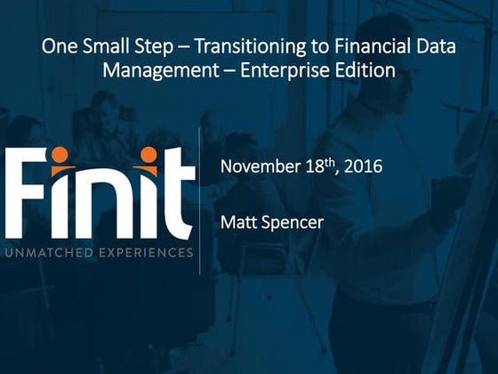 Finit   one small step - tips and tricks for transitioning from fdm to fdmee