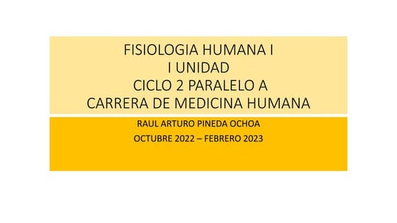 FISIOLOGIA I  I UNIDAD.pptx