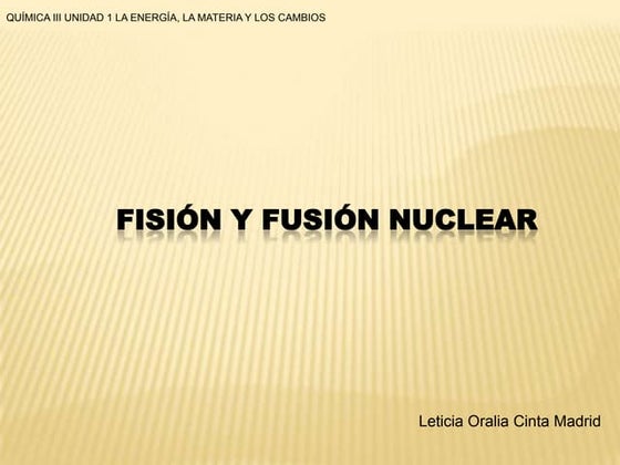 Fision y fusion nuclear1