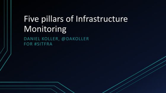 Five pillars of Infrastructure Monitoring