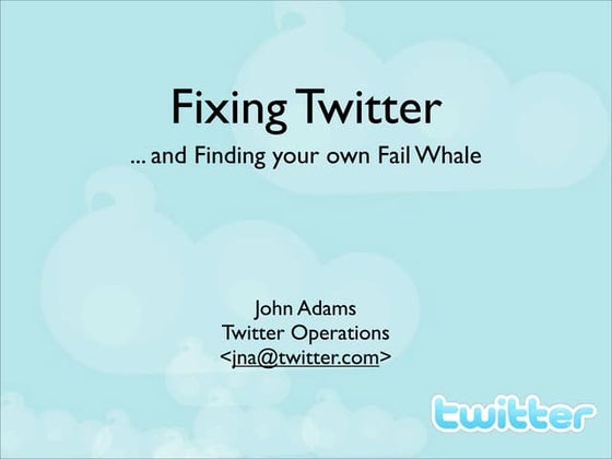 Fixing Twitter  Improving The Performance And Scalability Of The Worlds Most ...