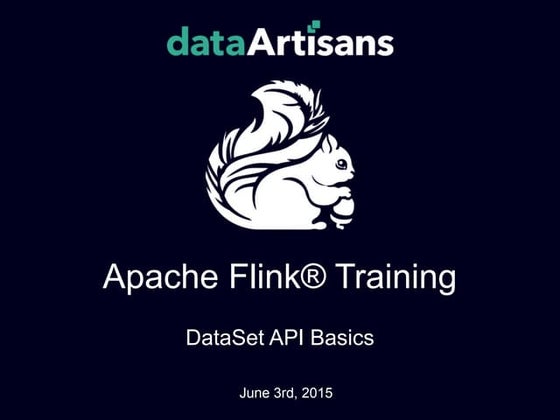 Apache Flink Training: DataSet API Basics