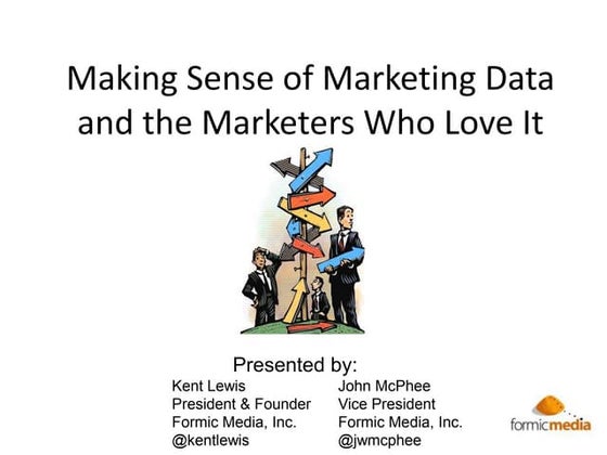 Making Sense of Marketing Data