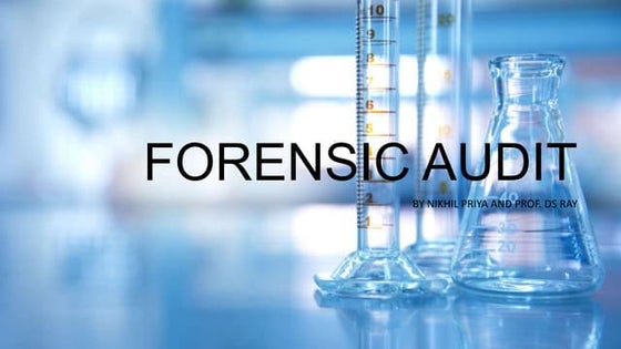 Forensic audit ppt
