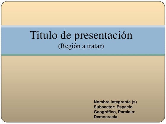 Formato de presentación