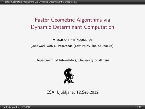 Faster Geometric Algorithms via Dynamic Determinant Computation