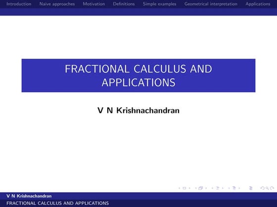 Fractional calculus and applications