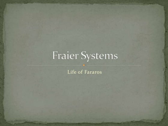 Fraire systems