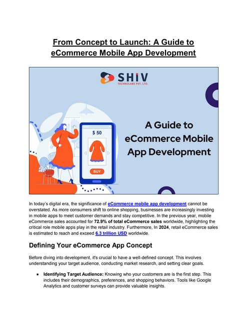 eCommerce App Development: An Insightful Blog Stating the Key Steps