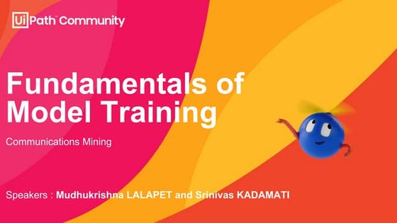 Session 8 AI Associate Series: Fundamentals of Model Training