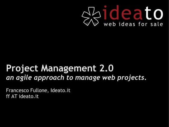 Francesco Fullone - Project Management 2.0