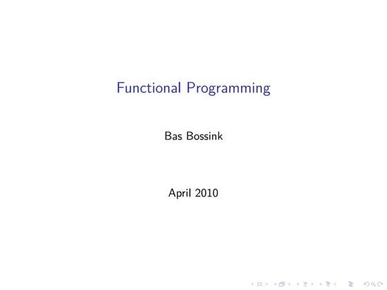 Functional programming