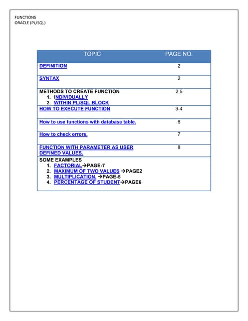 Functions oracle (pl/sql)
