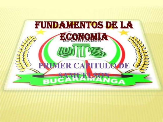 Fundamentos de la economia capitulo 1 samuelson