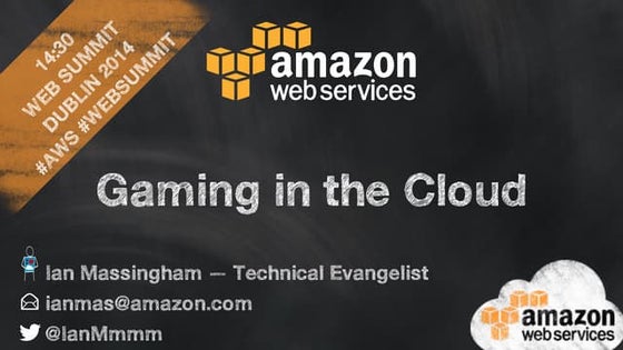 Gaming in the Cloud at Websummit Dublin