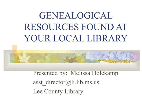 Genealogylecture2012