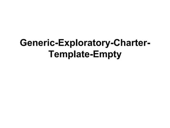 Generic exploratory-charter-template-empty
