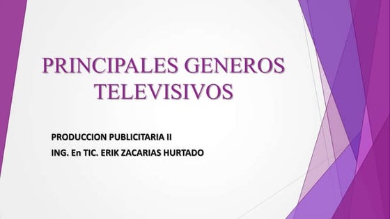 Generos televisivos