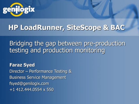 Bridging the gap between pre-production testing and production monitoring