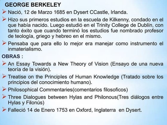 George berkeley preguntas 3 y 4 diapositivas