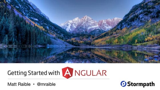 Getting Started With Angular
