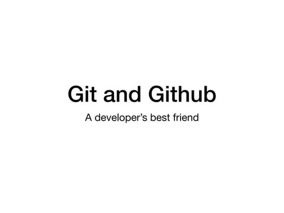 Git and Github workshop ppt slide by slide