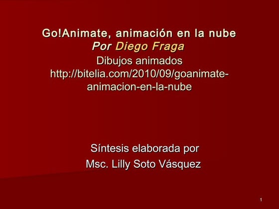 Go!animate, animación en la nube