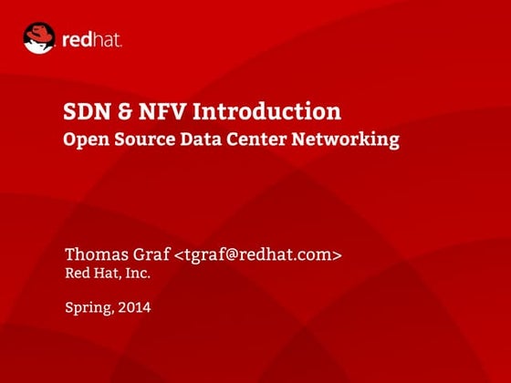 SDN & NFV Introduction - Open Source Data Center Networking