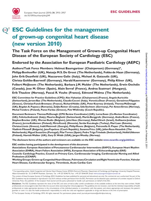 Guidelines guch 2010
