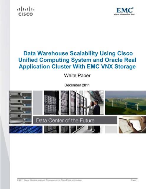 Data Warehouse Scalability Using Cisco Unified Computing System and Oracle Re...