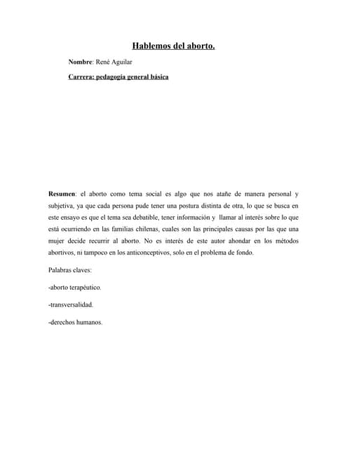 Hablemos del aborto (1)