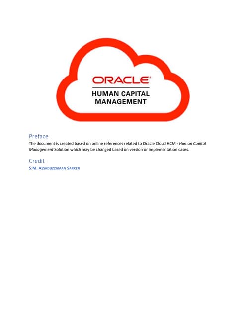 Oracle Cloud Human Capital Management Table Structure 