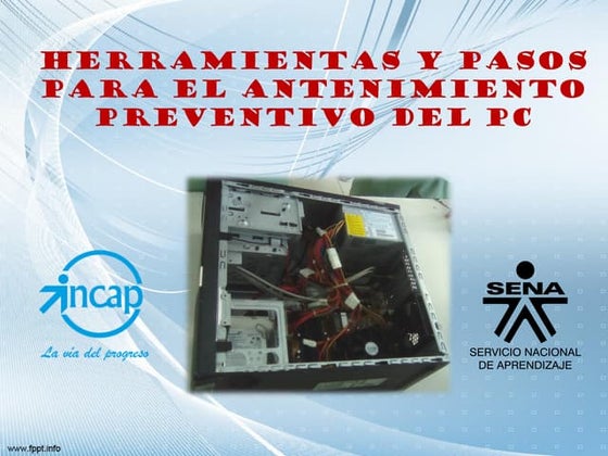 Herramientas y pasos para el mantenimiento preventivo del pc