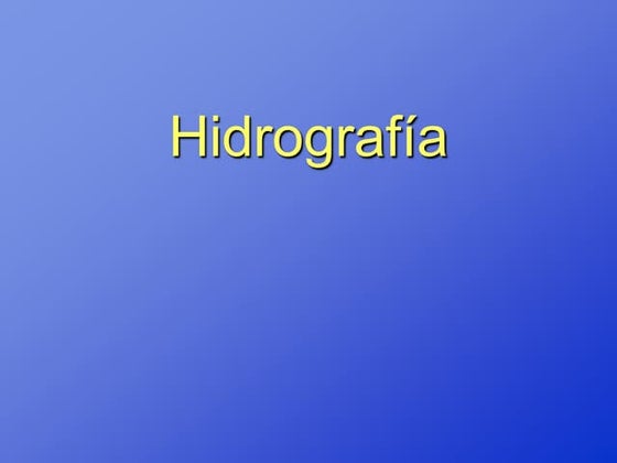 Hidrografía final