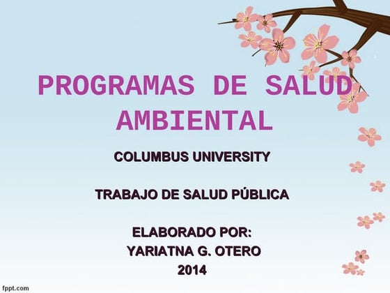Higiene y saneamiento