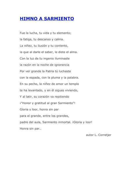 Himno a Sarmiento
