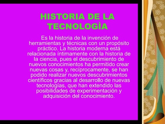 Historia de la tecnologia girleza
