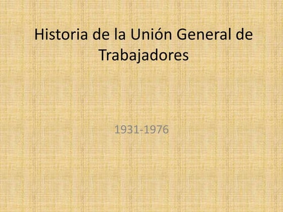 Historia de los sindicatos en españa