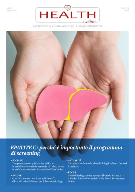 Health Online 50 - Luglio / Agosto 2022