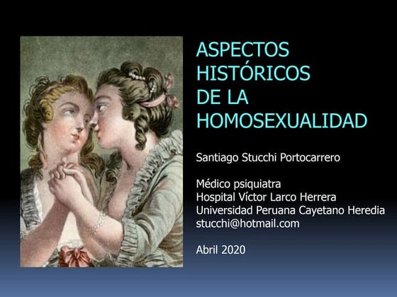 Aspectos históricos de la homosexualidad