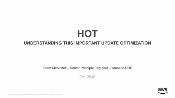 HOT Understanding this important update optimization