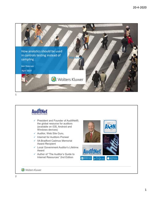 How analytics should be used in controls testing instead of sampling