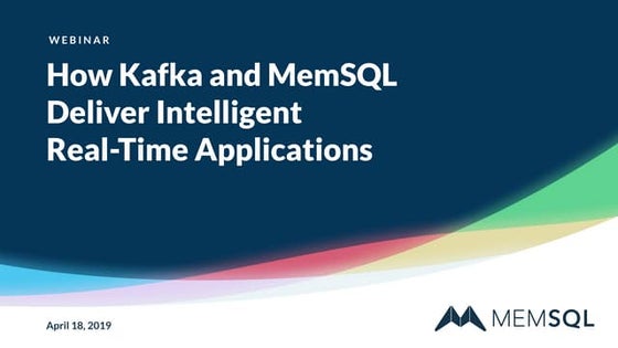 Data Con LA 2019 - Integrating Kafka with a Real-Time Database by David Anderson