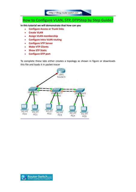 How to configure vlan, stp, dtp step by step guide