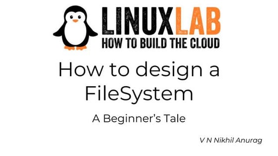 How to design a file system