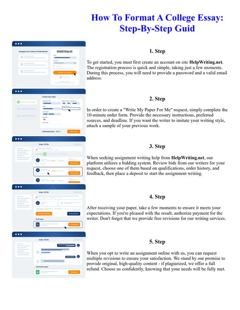 How To Format A College Essay Step-By-Step Guid