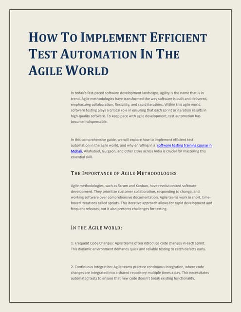 How To Implement Efficient Test Automation In The Agile World.pdf