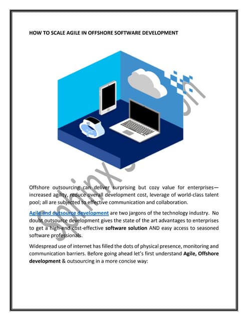 HOW TO SCALE AGILE IN OFFSHORE SOFTWARE DEVELOPMENT.pdf