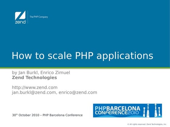 How to scale PHP applications